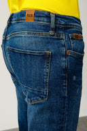 MICHAEL Slim Fit Orta İndigo Erkek Jean Pantolon