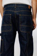 MONTERO Carpenter Fit Rinse Koyu İndigo Utility Erkek Jean Pantolon