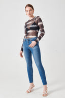 NELLY Skinny Fit Açık İndigo Kadın Jean Pantolon