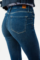 OLIVIA Skinny Fit Push-Up Koyu İndigo Kadın Jean Pantolon