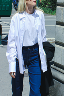 Oversize Fit Klasik Beyaz Kadın Gömlek