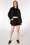 Oversize Fit Siyah Kadın Gömlek