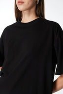 Oversize Fit Siyah Kadın T-Shirt