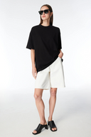 Oversize Fit Siyah Kadın T-Shirt
