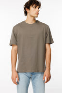 Relaxed Fit Basic Taupe Erkek T-Shirt