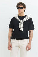 Relaxed Fit Basic Siyah Erkek T-Shirt