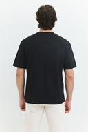 Relaxed Fit Basic Siyah Erkek T-Shirt