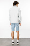 Relaxed Fit Açık İndigo Erkek Jean Ceket
