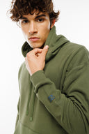 Relaxed Fit Fermuarlı Haki Erkek Hoodie / Sweatshirt