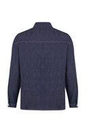 Regular Fit Worker Stil Rinse Koyu İndigo Erkek Jean Ceket