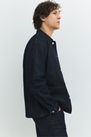 Regular Fit Worker Stil Rinse Koyu İndigo Erkek Jean Ceket