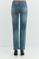 Regular Straight Fit Açık İndigo Kadın Jean Pantolon