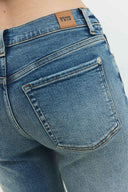 Regular Straight Fit Açık İndigo Kadın Jean Pantolon