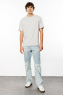 ROUTE Loose Fit Patchli Açık İndigo Erkek Jean Pantolon