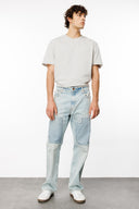 ROUTE Loose Fit Patchli Açık İndigo Erkek Jean Pantolon