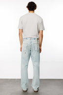 ROUTE Loose Fit Patchli Açık İndigo Erkek Jean Pantolon