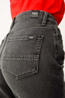 SANDY Mom Fit Antrasit Kadın Jean Pantolon