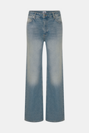 Straight Fit Açık İndigo Kadın Jean Pantolon