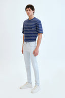 TIM Slim Tapered Fit Çift Renk Açık İndigo Erkek Jean Pantolon