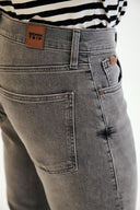 TIM Slim Tapered Fit Açık Gri Erkek Jean Pantolon