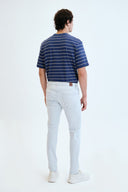 TIM Slim Tapered Fit Çift Renk Açık İndigo Erkek Jean Pantolon