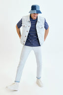 TIM Slim Tapered Fit Çift Renk Açık İndigo Erkek Jean Pantolon