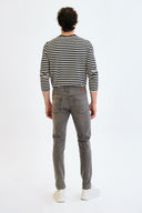 TIM Slim Tapered Fit Açık Gri Erkek Jean Pantolon