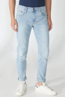 TIM Slim Tapered Fit Açık İndigo Erkek Jean Pantolon