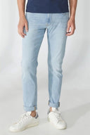 TIM Slim Tapered Fit Açık İndigo Erkek Jean Pantolon