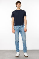 TIM Slim Tapered Fit Açık İndigo Erkek Jean Pantolon