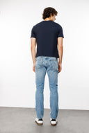 TIM Slim Tapered Fit Açık İndigo Erkek Jean Pantolon
