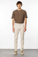 TIM Slim Tapered Fit Bej Erkek Jean Pantolon