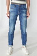 TIM Slim Tapered Fit Koyu İndigo Erkek Jean Pantolon