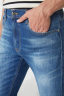 TIM Slim Tapered Fit Koyu İndigo Erkek Jean Pantolon