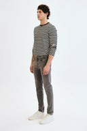TIM Slim Tapered Fit Açık Gri Erkek Jean Pantolon