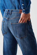 TIM Slim Tapered Fit Koyu İndigo Erkek Jean Pantolon
